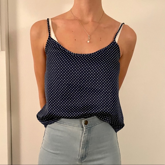 American Apparel Tops - American Apparel polka dot tank!